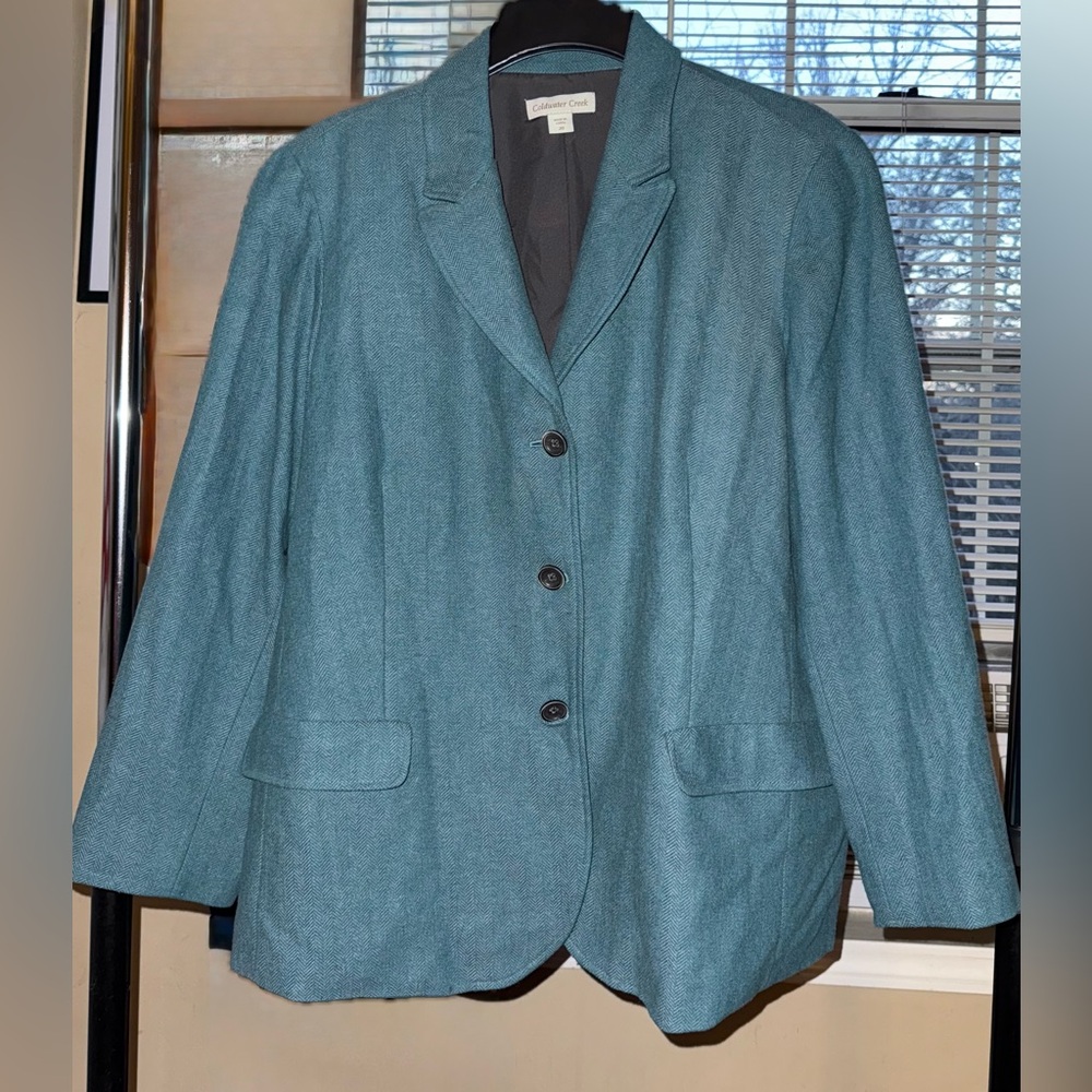 Coldwater Creek Teal Blazer